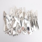 Mixed Vintage Polished Silverplate Lot Of 100 Flat Handle Butter Spreaders B