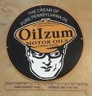 12  Oilzum Motor Oil Heavy Porcelain Over Steel Metal Sign Pure Pennsylvania Oil