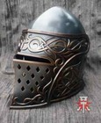 Medieval Fantasy Knight Armor Helmet Larp And Cosplay Warrior Antique And Copper