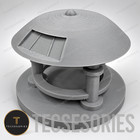 Jupiter 2  lost In Space - In Flight With Stand- Small  flying Saucer ufo 