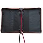 Bible Cover  Large Size  Faith  Chestnut Brown Faux Leather
