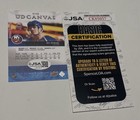 Bo Horvat Signed Card Upper Deck Ud Canvas Jsa Coa Ip Auto Ny Islanders Nhl A