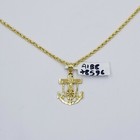 10k Gold Anchor Pendent Rope Chain 2 5mm 18  20  22  24  26  10kt Necklace Cham