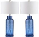 Safavieh Bottle Glass Lamp  set Of 2    Blue  