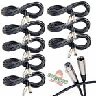 Microphone Xlr Cables 20ft Fat Toad 8 Lot     Pro Audio Studio Mic Cord Wire 20awg