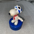 Vintage Rare Ideal Peanuts Ww I Red Scarf Flying Ace Snoopy Push Puppet 1950   s