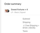 Ryan Beatty Sweet Fortune Signed Cover Vinyl Rough Trade