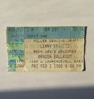 Lenny Kravitz - Feb 2 1996 - Aragon Ballroom  Chicago - Concert Ticket Stub 