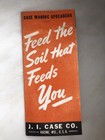 C 1940 Ji Case Tractor Manure Spreader Horse Farm Advertising Brochure Vintage