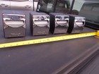 Lot Of 4 Vintage Tidynap Black And Chrome Retro Diner Napkin Holder Dispenser B1