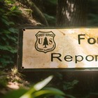 Vintage Us Forest Service Porcelain Sign Forest Fire Warden Smokey Usfs 30  X 6 