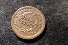 1849 Au Bu Glossy Coronet Braided Hair Half Cent Njx