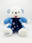 Dan Dee Teddy Bear 15  Blue White Snowflake Christmas Plush Toy 2009