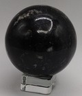 Natural Black Orthoceras Fossil Sphere 62 7mm     350g Polished Stone Fossil Ball