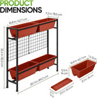 Raised Planter Boxes With Legs  32  Tall Elevated Raised Garden Bed With Trellis