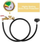 Propane Refill Adapter Hose Qcc1 With On-off Control Valve For 1lb To 20lb Tank