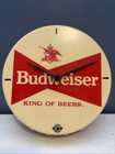 Vintage 10    Budweiser King Of Beers Bottle Cap Wall Clock Official Works