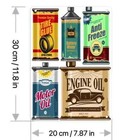     vintage Car Lubricants Metal Tin Sign  Retro Wall Art Decor For Home  8x12        
