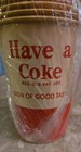 Rare Vintage Coca- Cola Disposable Cups - 50 s-60 s Pre-mix 9 Oz Flush Lot Of 79