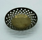 Brass Cutout Bowl Oriental Dish Engraved Home Decor Vintage 4 75  Diameter Euc