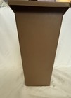 Vintage Mid Century Modern Retro Fesco Waste Basket Plastic Brown Wood Design