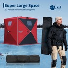 Portable Insulated Pop-up Ice Fishing Shelter 49ft Led Light Strip easy Setup