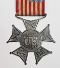 1800 s  Army And Navy Union Membership Badge Original Post Civil War Antique