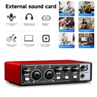 Professional Usb Audio Interface Sound Card For Studio Live Recording Equipment