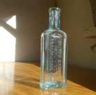 Bloomsburg pa Moyer Bros Druggists Sparkling Mint 1890 Paneled Medicine Bottle
