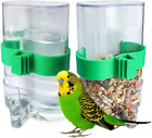 2pcs Bird Feeder Food Water Feeding Automatic Drinker Parakeet Parrot Dispenser