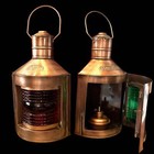 Copper Port starboard Lights  Reproductions  Pair