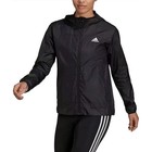 Adidas Windbreaker Women s Small Black Windy Rdy Aeroready Hood Jacket Zip New