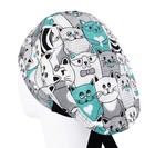 Scrub Cap  Scrub Hats  Surgery Caps  Cat Surgical Hat  Animal Themed Surgeon Cap