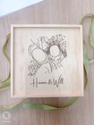 Personalized Anniversary Gift For Couple Custom Wood Box Wedding Gift Your Photo