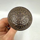 Antique Vtg Pair Of Victorian Door Knobs Eastlake Aesthetic Gothic Great Patina