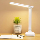 Dimmable Led Desk Light Touch Sensor Table Bedside Reading Lamp Usb Rechargeable