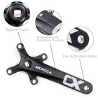 Single Speed Square Taper Crankset  170mm Mountain Bike Crankset With 104bcd    