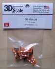 1 50 Orange White Highway Street Road Lane Markers 12 Pack 3d Scale Diorama 1 