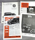 Vtg 1931 Sat Eve Post Art Deco Print Ads Chevrolet  Auburn  Hudson   Ac Plugs