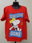 New Peanuts Snoopy Baseball  going Going Gone  Youth Kids M Medium Size 8 Shirt