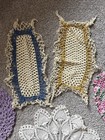 Vintage Hand Crochet Lot Of 10 Doilies Various Shapes Sizes Multi Colorful