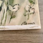Collectors Ceramic Tile Floral Painted By Ruth M  Smith  