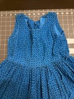 Vintage Circa 1960 s Toddler Blue Courdouy Girls Handmade Dress