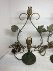 Vintage Pair Of Victorian Iron Base Lamps