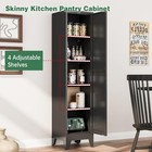 Cofar 67  Metal Utility Cabinet Filing Pantry Cabinet With Adjustable Shelves