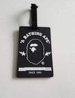 Bape Black Id Card Holder Wallet Luggage Tag Travel Accessory Gift Nwt