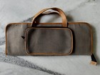 Drumstick Bag Canvas   Leather Drum Stick Bag Holds 10 Pairs Of Drum Sticks New