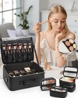 Relavel Extra Large Makeup Case Professional Cosmetic Storage Organizer Box
