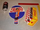 Vintage Pepsi Cola Naked Woman   Coca Cola 24 Bottle Case Metal Sign Lot  Of 2  