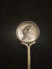 Antique Tiffany   Co Sterling Silver Souvenir Spoon Sporting Theme 4 5  8g